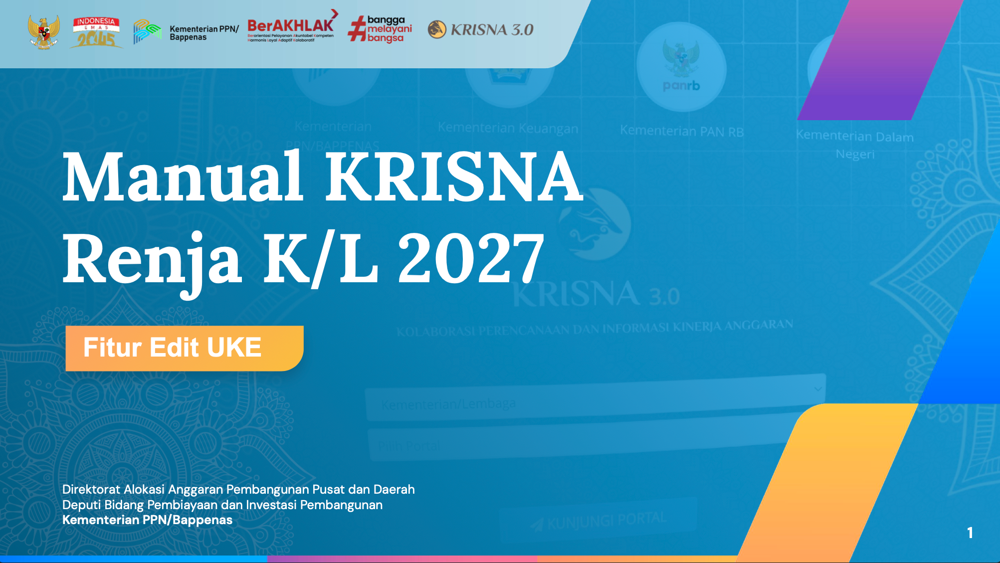 Manual KRISNA Renja K/L 2027 - Fitur Edit UKE